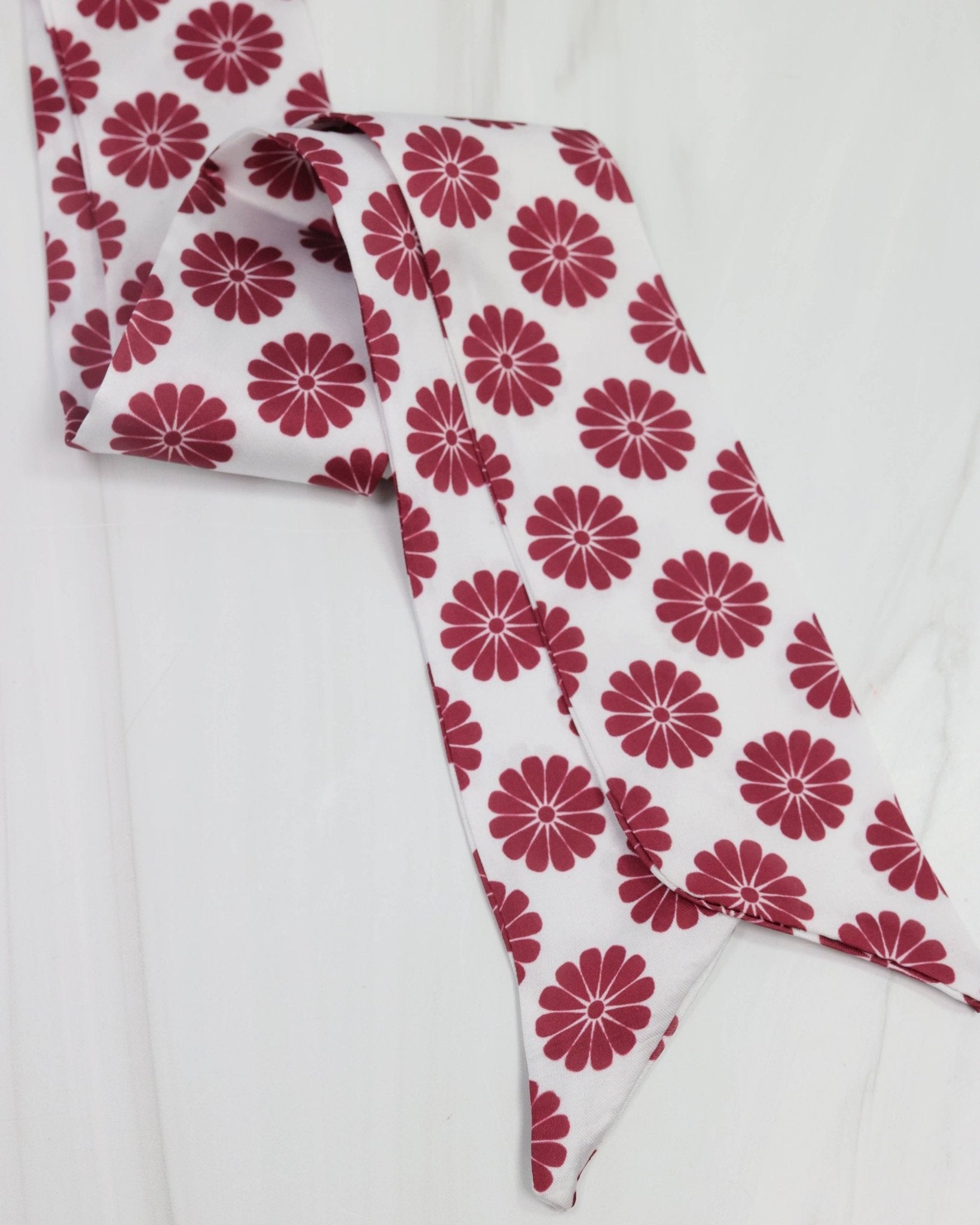 Garnet Blossom Game Day Skinny Scarf - The Pink Pineapple 850