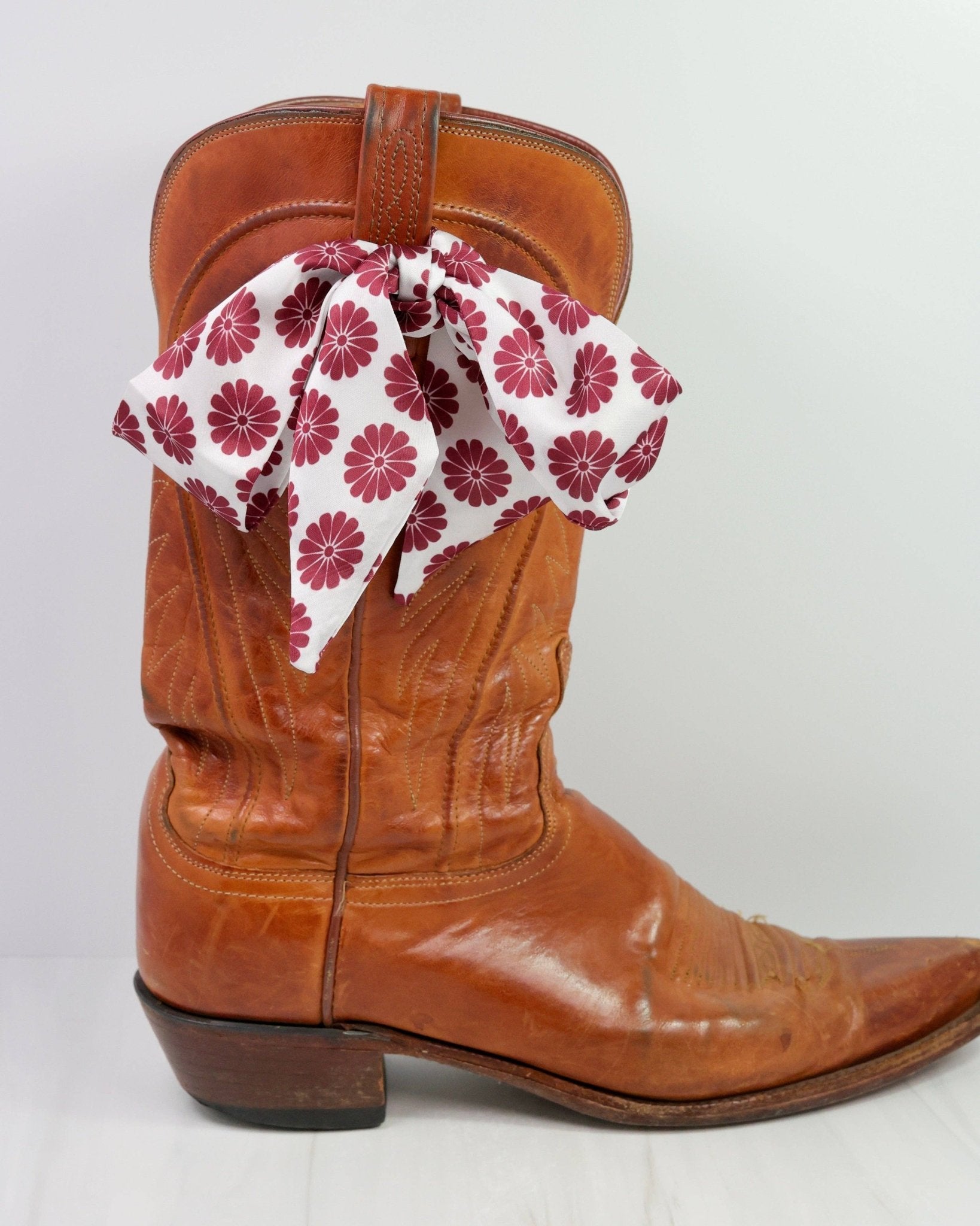 Garnet Blossom Game Day Skinny Scarf - The Pink Pineapple 850