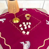 Garnet Gallop Mahjong Mat - The Pink Pineapple 850