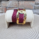 Garnet Gleam Scarf Bracelet - The Pink Pineapple 850