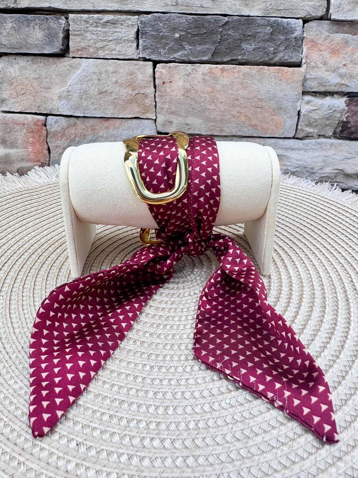 Garnet Gleam Scarf Bracelet - The Pink Pineapple 850