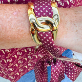 Garnet Gleam Scarf Bracelet - The Pink Pineapple 850