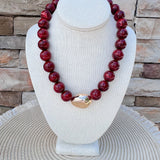 Garnet Glory Beaded Necklace - The Pink Pineapple 850