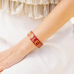 Garnet & Gold Noles Cuff - The Pink Pineapple 850