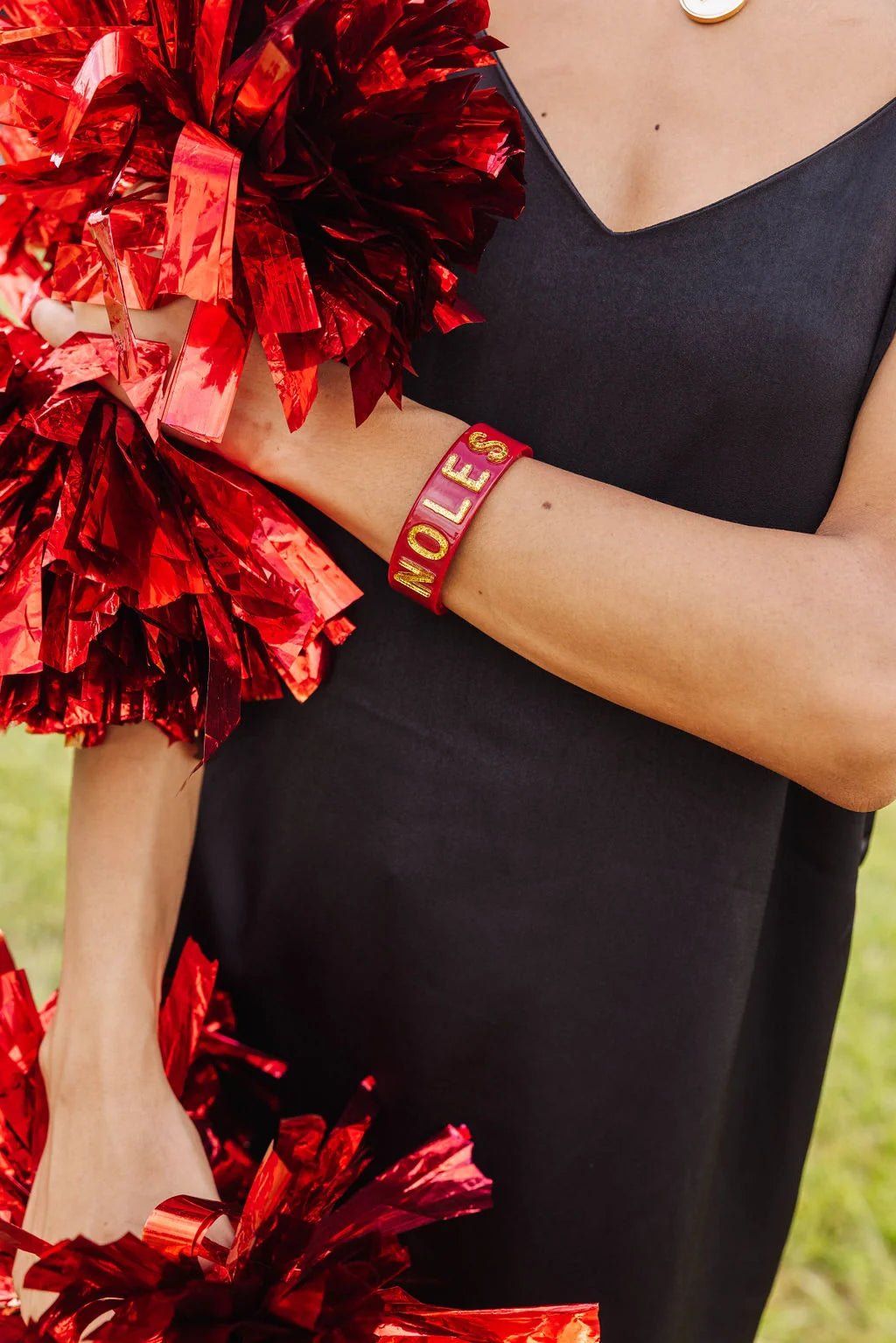 Garnet & Gold Noles Cuff - The Pink Pineapple 850