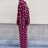 Garnet & Gold Polka Dot Two-Piece Set - The Pink Pineapple 850