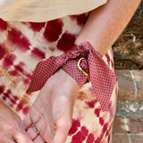 Garnet Meridian Scarf Bracelet - The Pink Pineapple 850