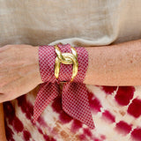 Garnet Meridian Scarf Bracelet - The Pink Pineapple 850