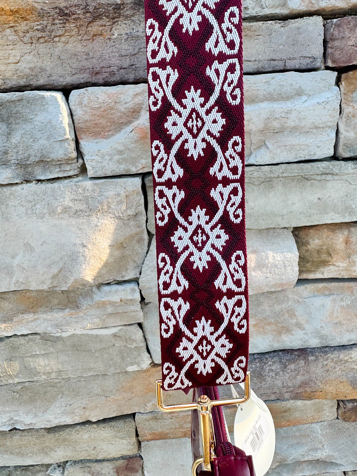 Garnet Noir Tapestry Bag Strap - The Pink Pineapple 850