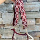 Garnet Noir Tapestry Bag Strap - The Pink Pineapple 850