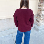 Garnet Reverie Knit Top - The Pink Pineapple 850