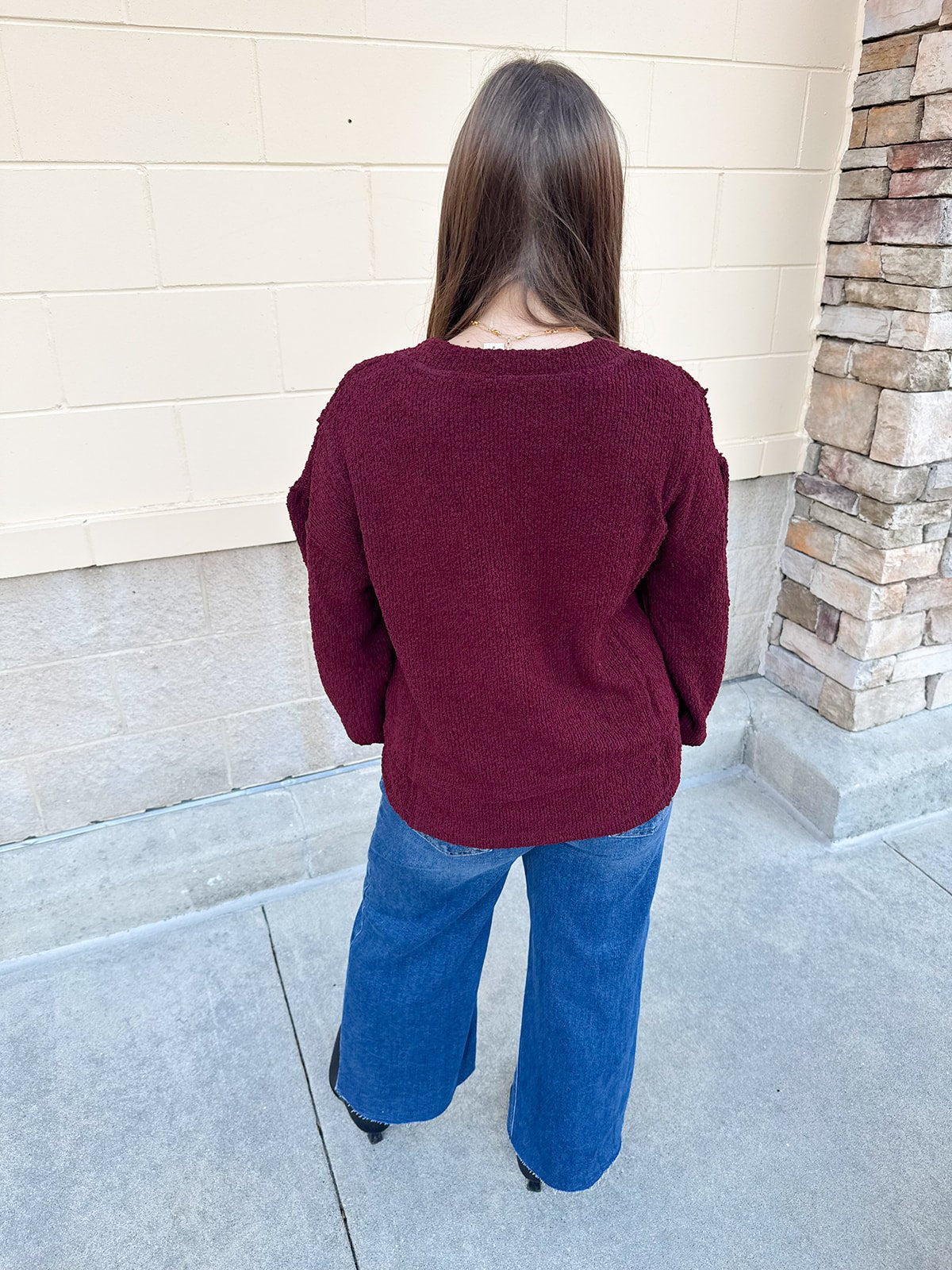 Garnet Reverie Knit Top - The Pink Pineapple 850