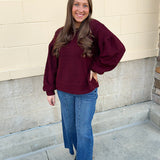Garnet Reverie Knit Top - The Pink Pineapple 850