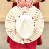 Garnet Spirit Wide Brim Fedora - The Pink Pineapple 850