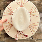Garnet Spirit Wide Brim Fedora - The Pink Pineapple 850