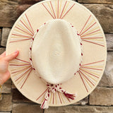 Garnet Spirit Wide Brim Fedora - The Pink Pineapple 850