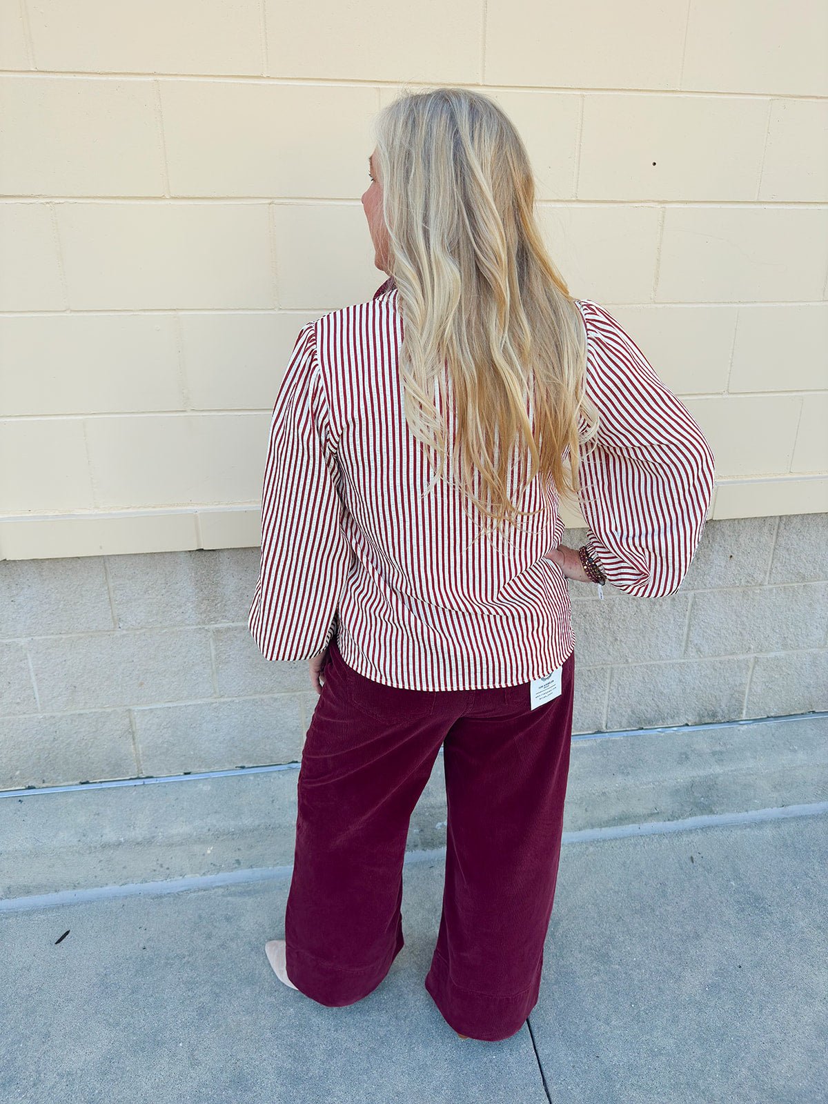 Garnet Stride Pintuck Blouse - The Pink Pineapple 850