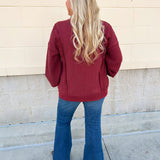 Garnet Weekend Waffle Top - The Pink Pineapple 850