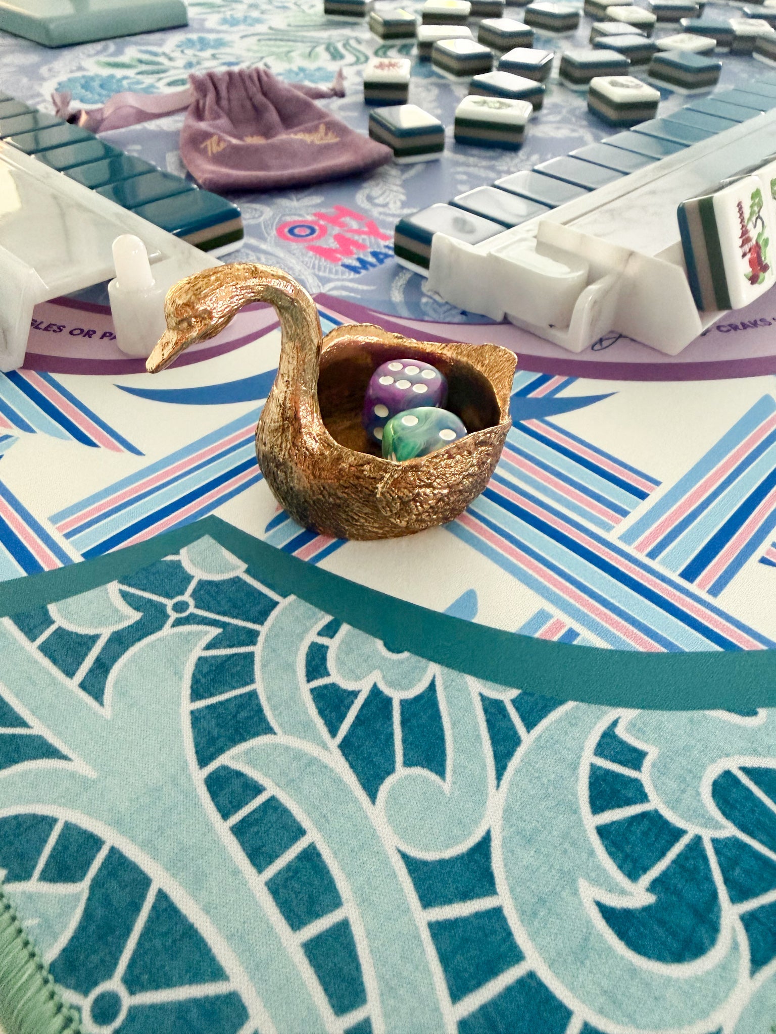 Gatsby x Chantilly Mahjong Luxury Tablescape Set - The Pink Pineapple 850