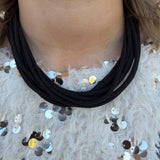 Gemma Rope Necklace in Black - The Pink Pineapple 850