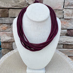 Gemma Rope Necklace in Garnet - The Pink Pineapple 850