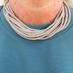 Gemma Rope Necklace in Taupe - The Pink Pineapple 850