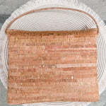 Genuine Cork & Gold Flecked Large Bag - The Pink Pineapple 850