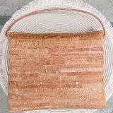 Genuine Cork & Gold Flecked Large Bag - The Pink Pineapple 850