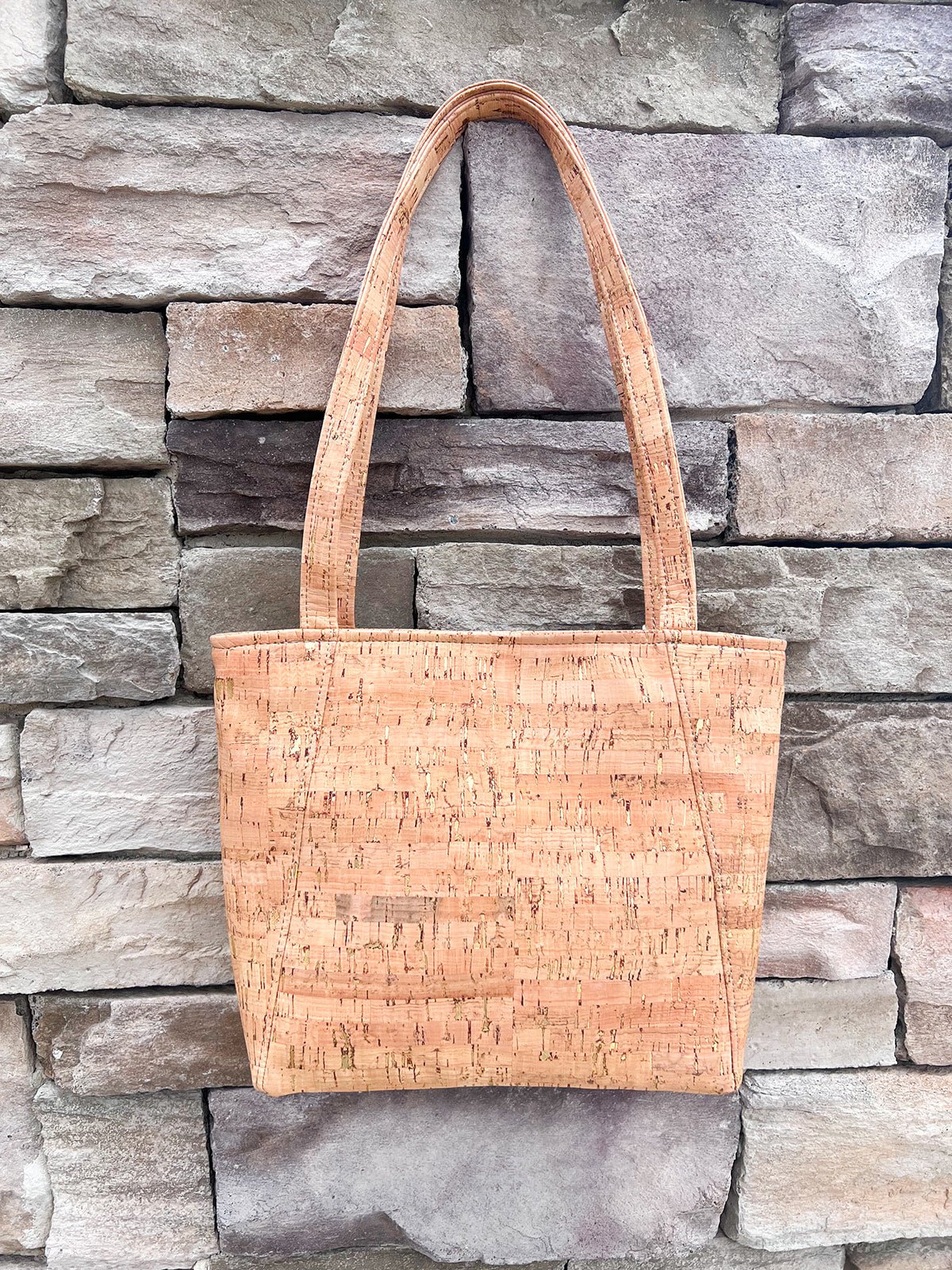 Genuine Cork & Gold Flecked Mini Tote Bag - The Pink Pineapple 850