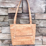 Genuine Cork & Gold Flecked Mini Tote Bag - The Pink Pineapple 850