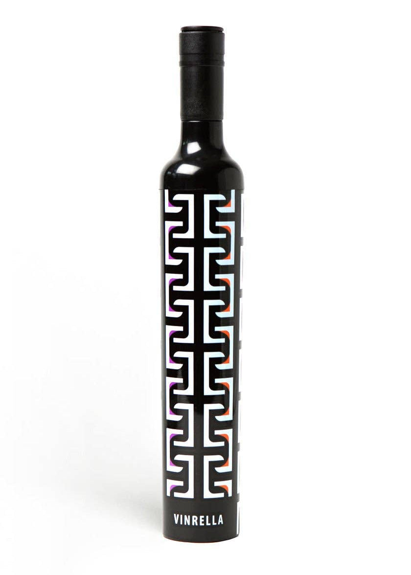 Geometric Black Bottle Umbrella - The Pink Pineapple 850