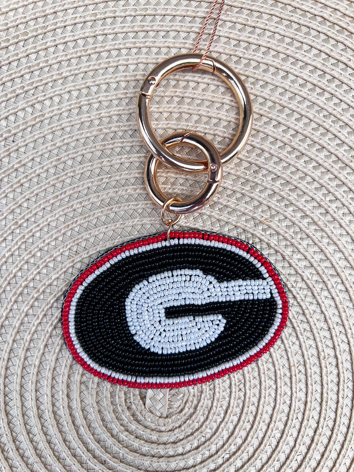 Georgia Beaded Purse Charm - The Pink Pineapple 850