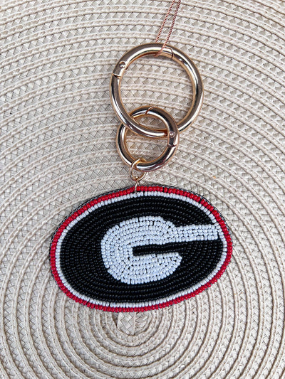 Georgia Beaded Purse Charm - The Pink Pineapple 850