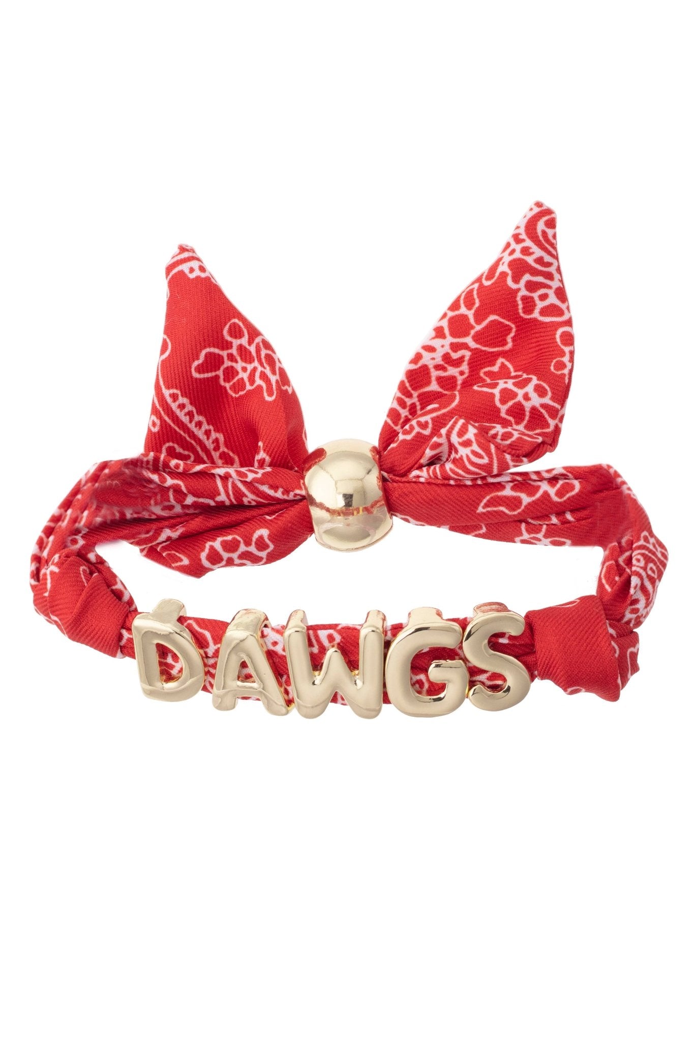 Georgia Bulldogs Bandana Slider Bracelet - The Pink Pineapple 850