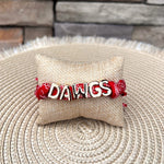 Georgia Bulldogs Bandana Slider Bracelet - The Pink Pineapple 850