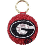 Georgia Bulldogs Beaded Keychain - The Pink Pineapple 850