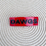 Georgia Bulldogs DAWGS Hair Barrette Clip - The Pink Pineapple 850