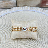 Georgia Bulldogs Double Row Bead Bracelet - The Pink Pineapple 850