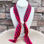 Georgia Bulldogs Magnetic Pearl Scarf Necklace - The Pink Pineapple 850
