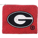 Georgia Bulldogs Red Beaded Pouch - The Pink Pineapple 850
