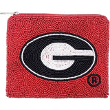 Georgia Bulldogs Red Beaded Pouch - The Pink Pineapple 850