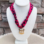 Georgia Bulldogs Scarf Necklace - The Pink Pineapple 850