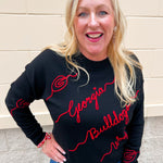 Georgia Bulldogs® Script Sweater - The Pink Pineapple 850