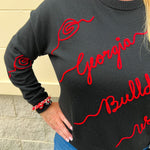 Georgia Bulldogs® Script Sweater - The Pink Pineapple 850