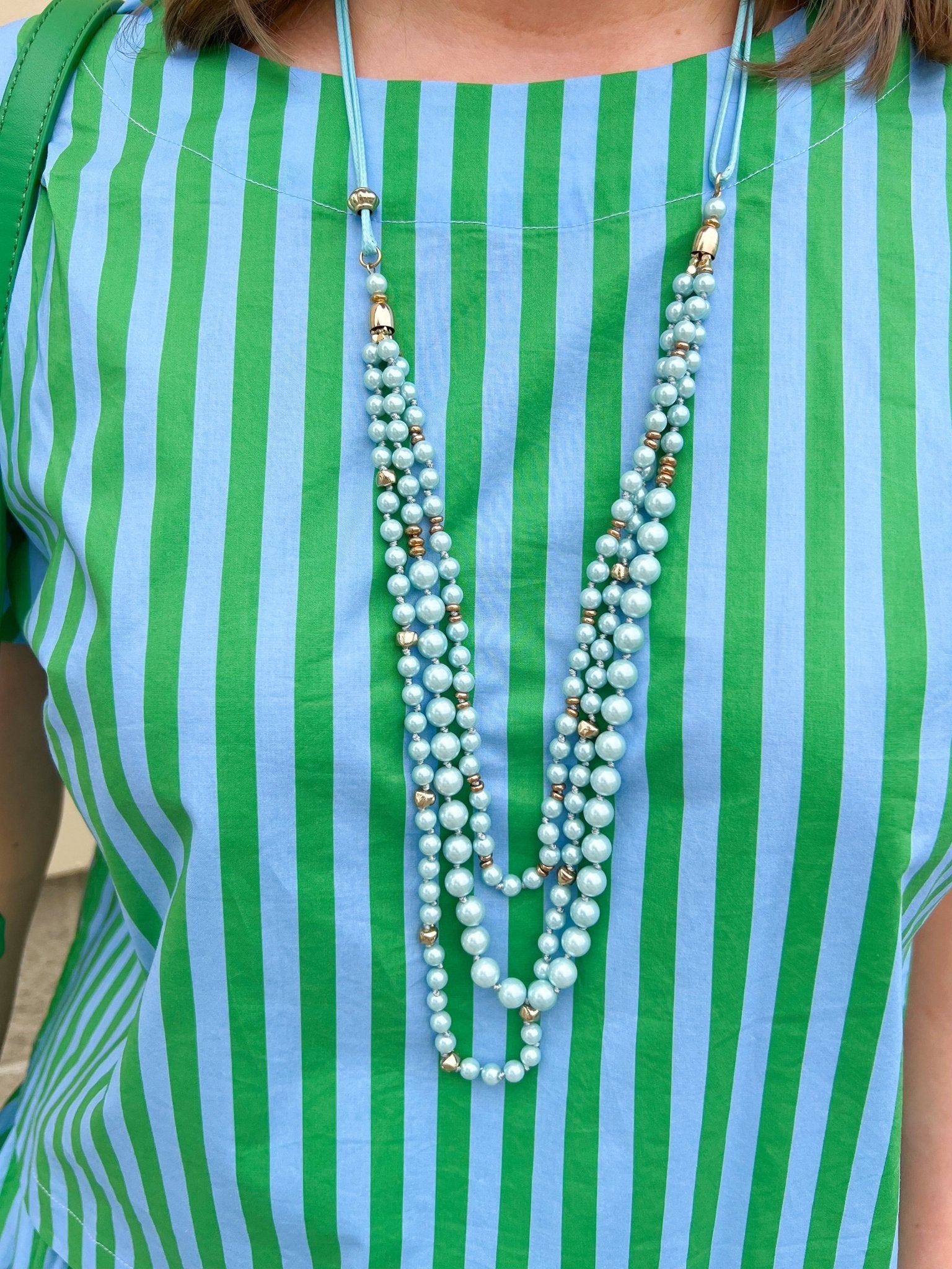 Gianna Layered Hand Knotted Pearl Necklace - The Pink Pineapple 850