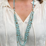 Gianna Layered Hand Knotted Pearl Necklace - The Pink Pineapple 850