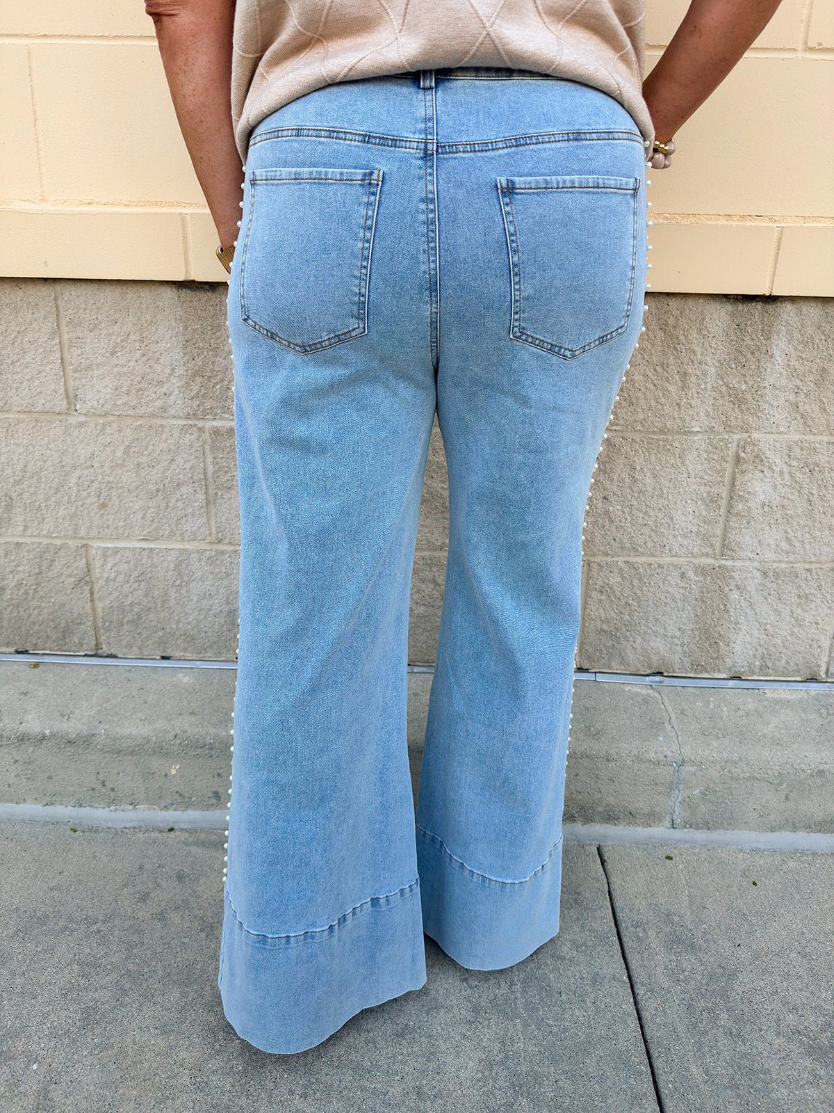 Gilded Coast Pearl Mid - Rise Flares - The Pink Pineapple 850