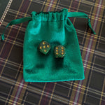 Gilded Grove Mahjong Dice - The Pink Pineapple 850