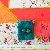 Gilded Lagoon Mahjong Dice - The Pink Pineapple 850