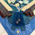Gilded Midnight Mahjong Dice - The Pink Pineapple 850
